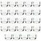 24 Pack Glass Tealight Candle Holders 1x2, for Weddings, Table Centerpieces, Parties, Home Decor